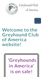 Mobile Screenshot of greyhoundclubofamericainc.org